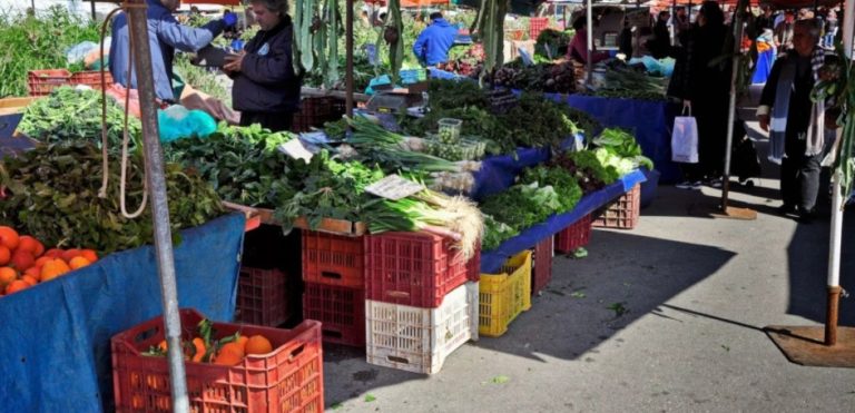 Λαϊκές αγορές με μέτρα προφύλαξης και προστασίας και μόνο για τρόφιμα