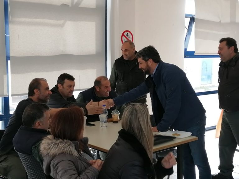 Στο εργοστάσιο της ΔΕΗ, ο Δήμαρχος Χανίων, Παναγιώτης Σημανδηράκης