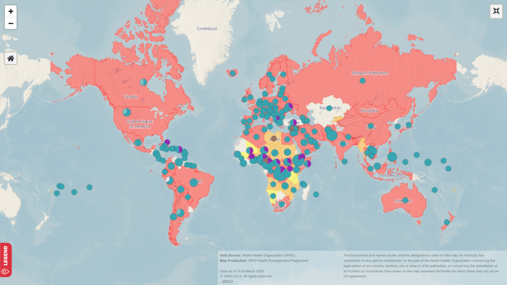 Ο χάρτης του κορονοϊού: Ποια η κατάσταση ανά χώρα – Οι εξελίξεις από τον ΠΟΥ