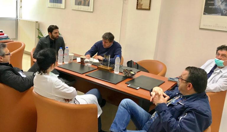 Επίσκεψη Α. Ξανθού στο Νοσοκομείο Ρεθύμνου – Να στηρίξουμε στην πράξη το ΕΣΥ και τους ανθρώπους του
