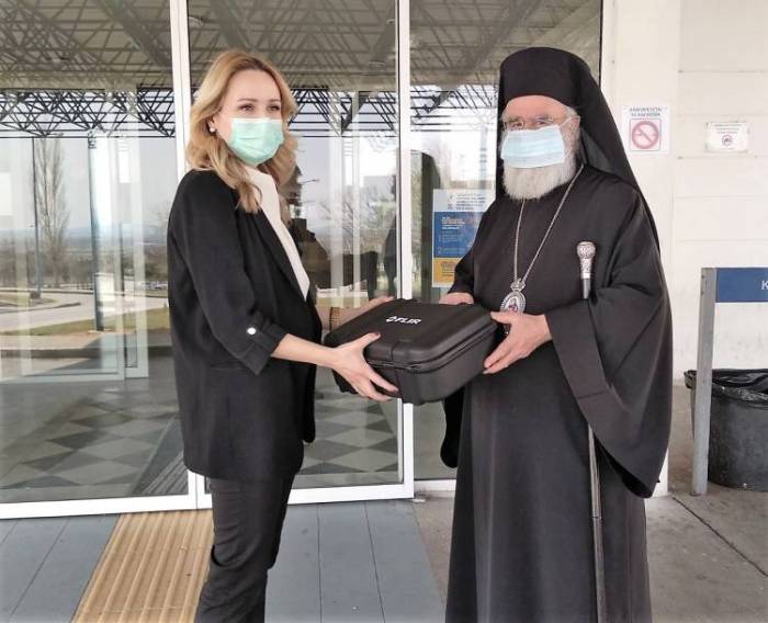 Θερμική κάμερα παρέδωσε στη Διοικήτρια του Νοσοκομείου Ξάνθης  ο Μητροπολίτης Παντελεήμων