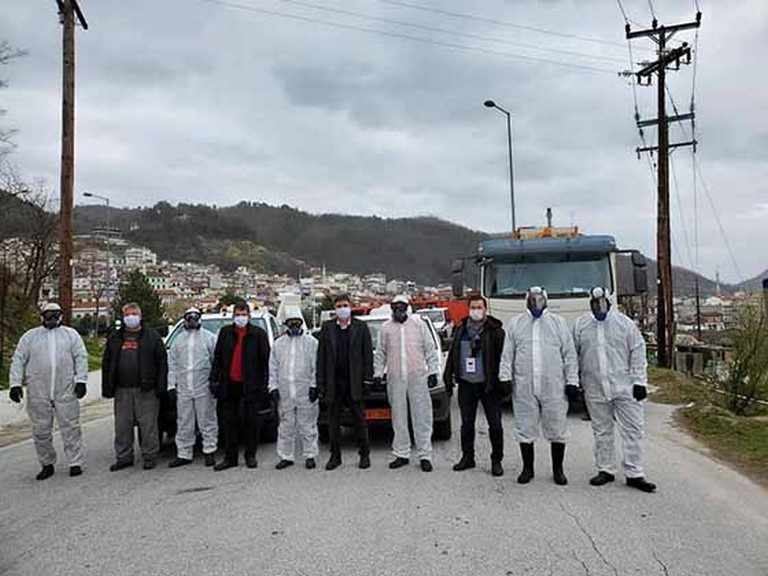 Σε απολύμανση  του οικισμού  Εχίνου προχώρησε ο Δήμαρχος Μύκης Ριτβάν Ντελή Χουσεϊν