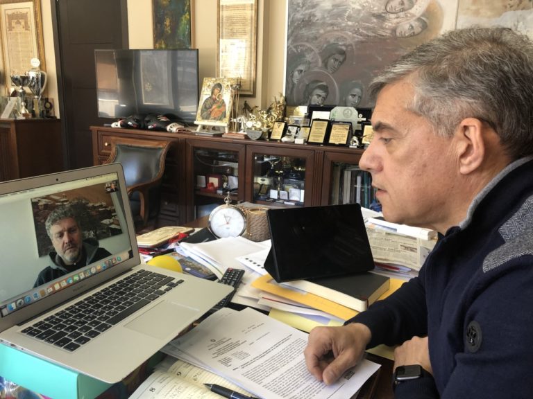 Τηλεδιάσκεψη Αγοραστού – Γκουντάρα για τα έργα στον δήμο Αγιάς