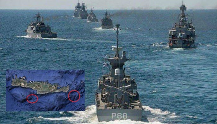 Ελληνική άσκηση ανατολικά και νότια της Κρήτης