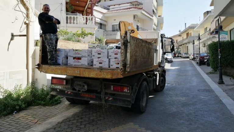 Προσφορά κηπευτικών από Δήμο σε Δήμο