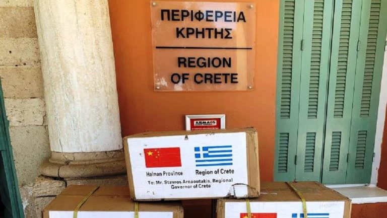 Χιλιάδες μάσκες από την Κίνα στην Κρήτη