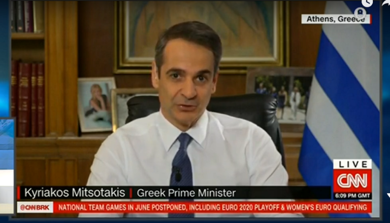 Κ. Μητσοτάκης στο CNN: Η ελληνική κοινωνία επέδειξε μεγάλη αλληλεγγύη (video)