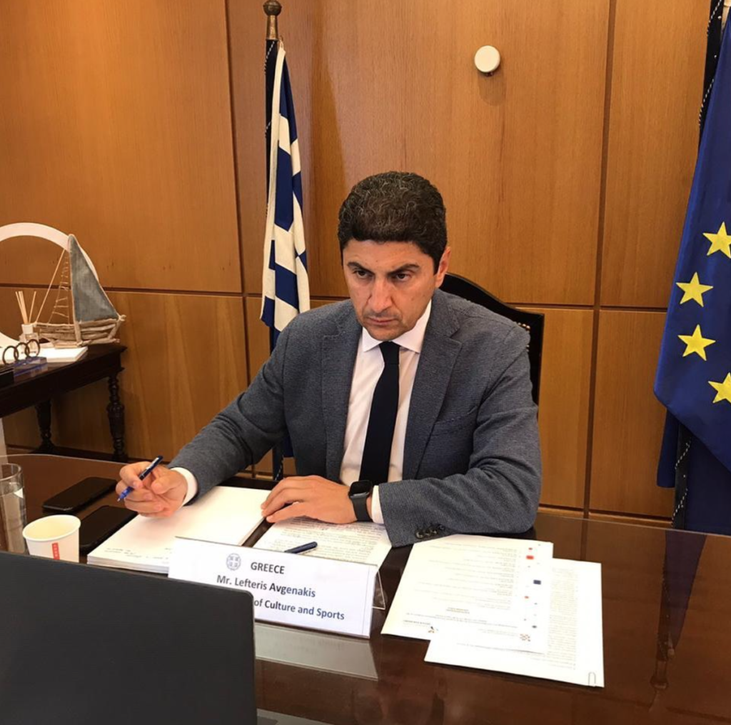 Ο Λευτέρης Αυγενάκης στην τηλεδιάσκεψη των Υπουργών Αθλητισμού της Ευρωπαϊκής Ένωσης