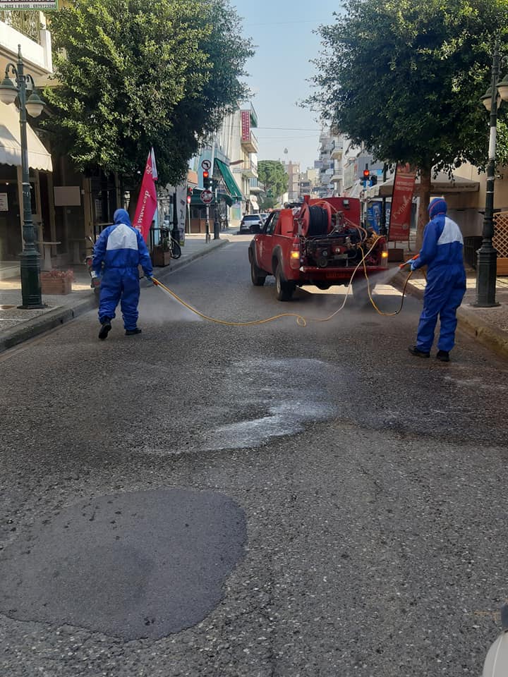 Συνεχίζονται οι απολυμάνσεις σε κάθε σημείο  του Δήμου Ήλιδας