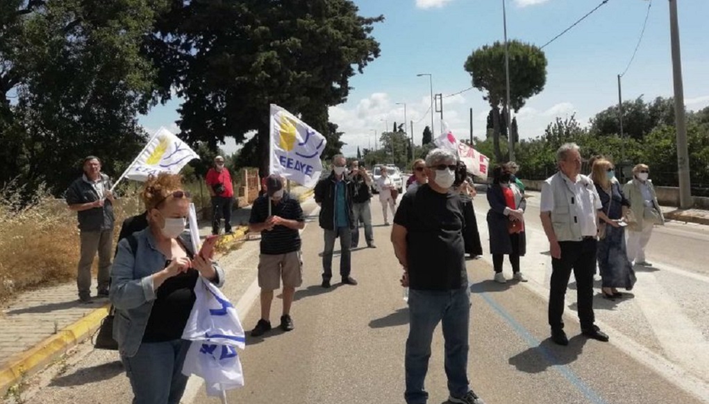 ΕΕΔΥΕ: Κατάθεση στεφανιού στο μνημείο Λαμπράκη