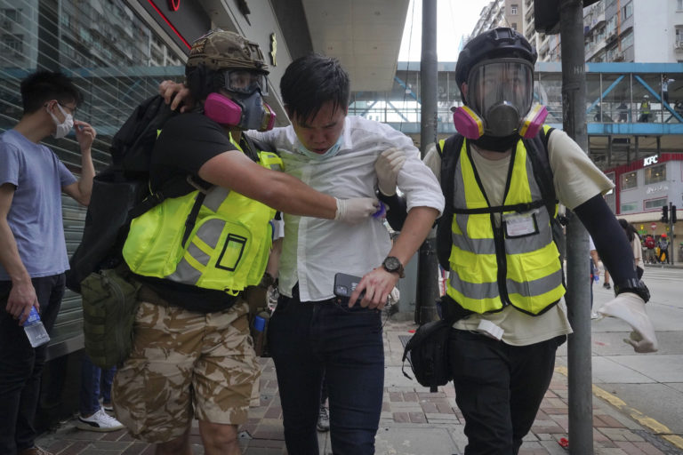 Επεισόδια  σε αντικυβερνητικές διαδηλώσεις στο Χονγκ Κονγκ (video)