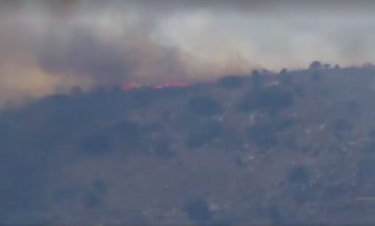 Υπό μερικό έλεγχο η μεγάλη πυρκαγιά στο Δήμο Μαλεβιζίου
