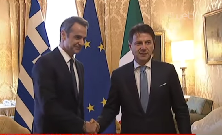 Συνομιλία Μητσοτάκη-Κόντε για το Ταμείο Ανάκαμψης και τις συνδέσεις Ελλάδας-Ιταλίας