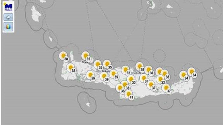 Ακραίες θερμοκρασίες για Μάιο στην Κρήτη