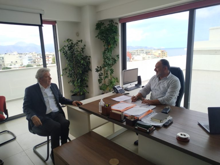 Συνάντηση Γ. Κουράκη με Ά. Παπαδογιάννη  για έργα και υποδομές στην Κρήτη