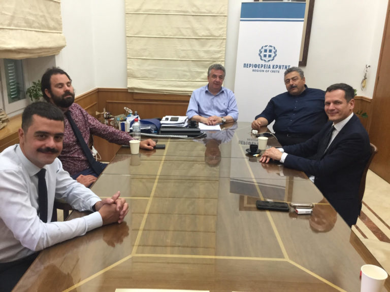 Συνάντηση Περιφερειάρχη με την ηγεσία του ΑΔΜΗΕ για την ηλεκτρική διασύνδεση της Κρήτης