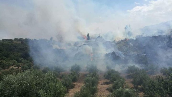 Υπό έλεγχο η φωτιά που ξέσπασε στο Ακρωτήρι Χανίων