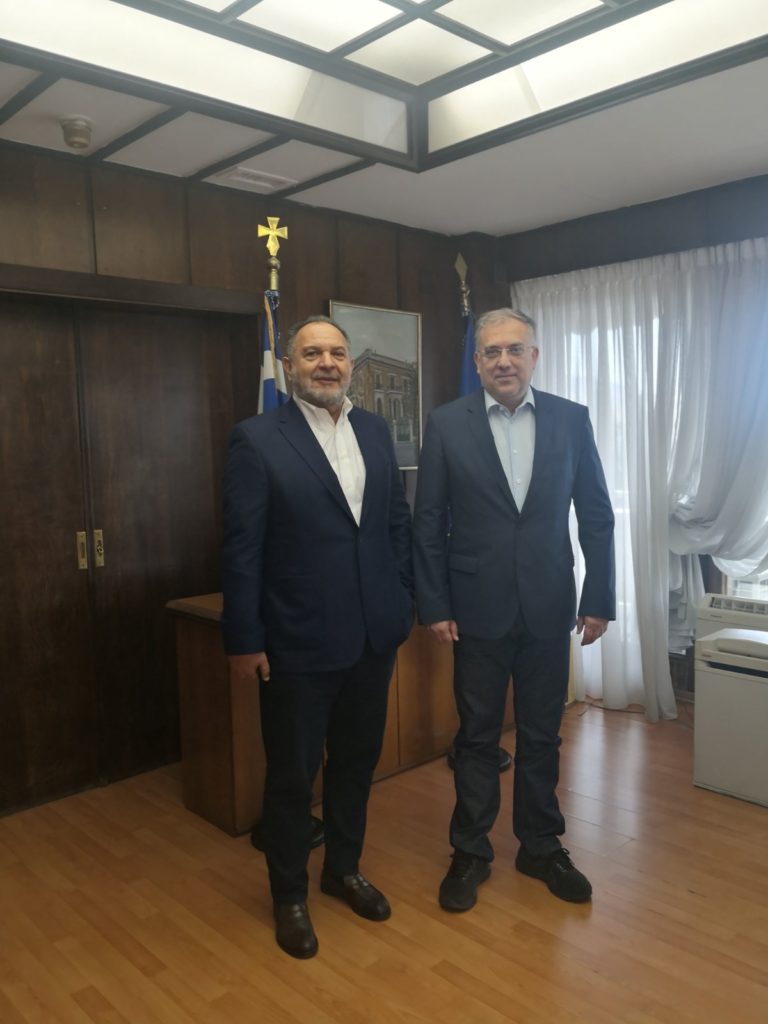 Συνεργασία του Προέδρου της ΠΕΔ Κρήτης με τον Υπουργό Εσωτερικών