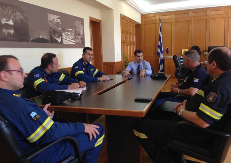 Συνεργασία Β. Γιαννόπουλου με την ηγεσία του Πυροσβεστικού Σώματος Δ. Ελλάδας