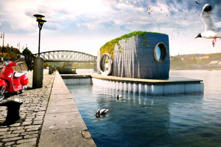 Το πρώτο τρισδιάστατα εκτυπωμένο πλωτό σπίτι βρίσκεται στην Τσεχία