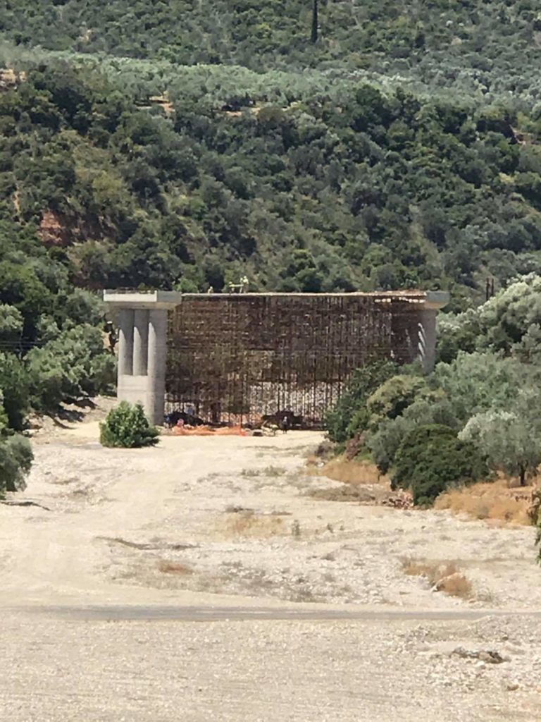 Το έργο της παράκαμψης Δολιανών Κυνουρίας