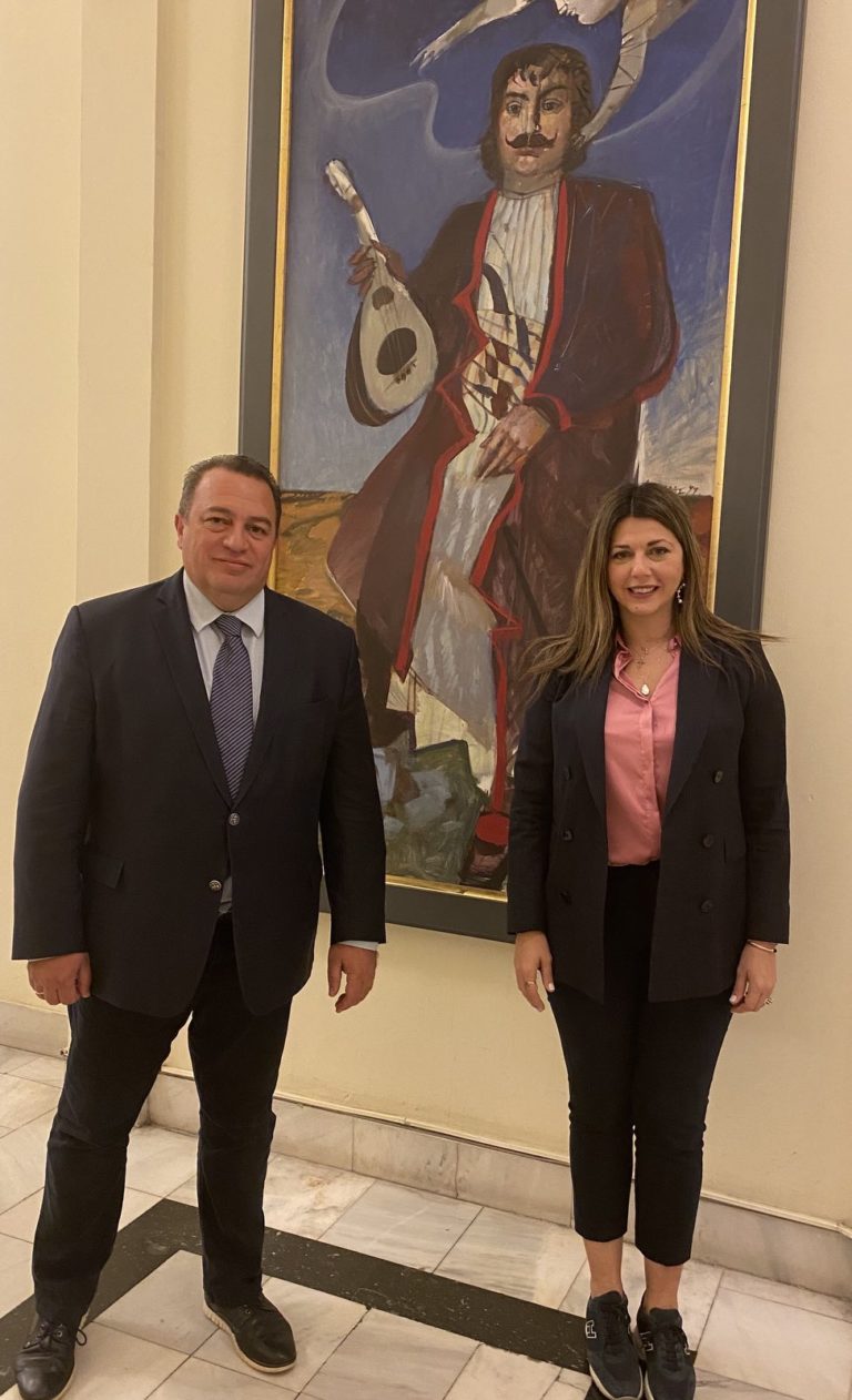 Συνάντηση εργασίας με την Υφυπουργό Παιδείας είχε ο Βουλευτής Ροδόπης  Ευριπίδης Στυλιανίδης