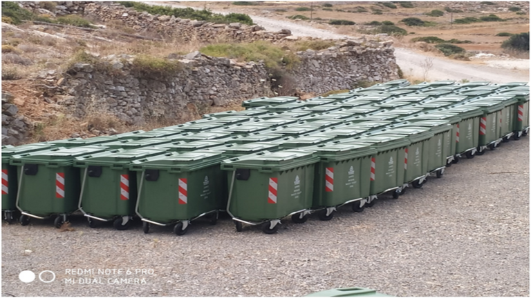 Τοποθέτηση νέων κάδων απορριμμάτων στην Κάσο