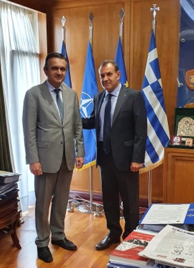 Δ. Μακεδονία: Mε τον Υπ. Εθνικής Άμυνας Ν. Παναγιωτόπουλο συναντήθηκε ο Γ. Κασαπίδης