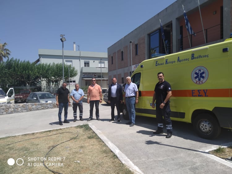 Συνάντηση Δημάρχου Αποκορώνου με τον Πρόεδρο  του ΕΚΑΒ