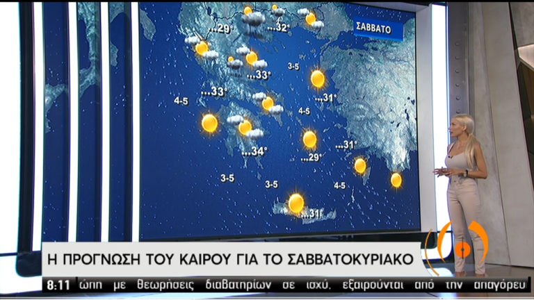 Ο καιρός με την Πάττυ Σπηλιωτοπούλου: Βροχές στα βόρεια, στην… παραλία η υπόλοιπη Ελλάδα (video)