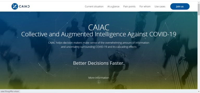 CAIAC: Μια παγκόσμια πλατφόρμα λήψης αποφάσεων για τον Covid-19