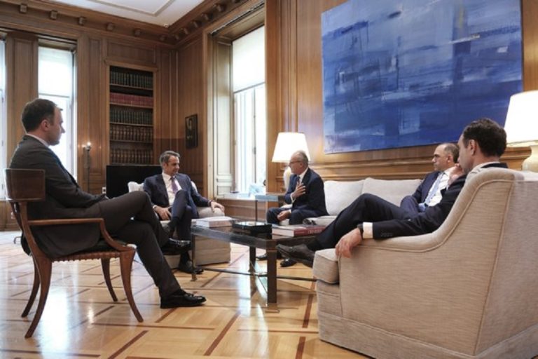 Συνάντηση Κ. Μητσοτάκη με τον Πρόεδρο του ΔΗΣΥ Α. Νεοφύτου