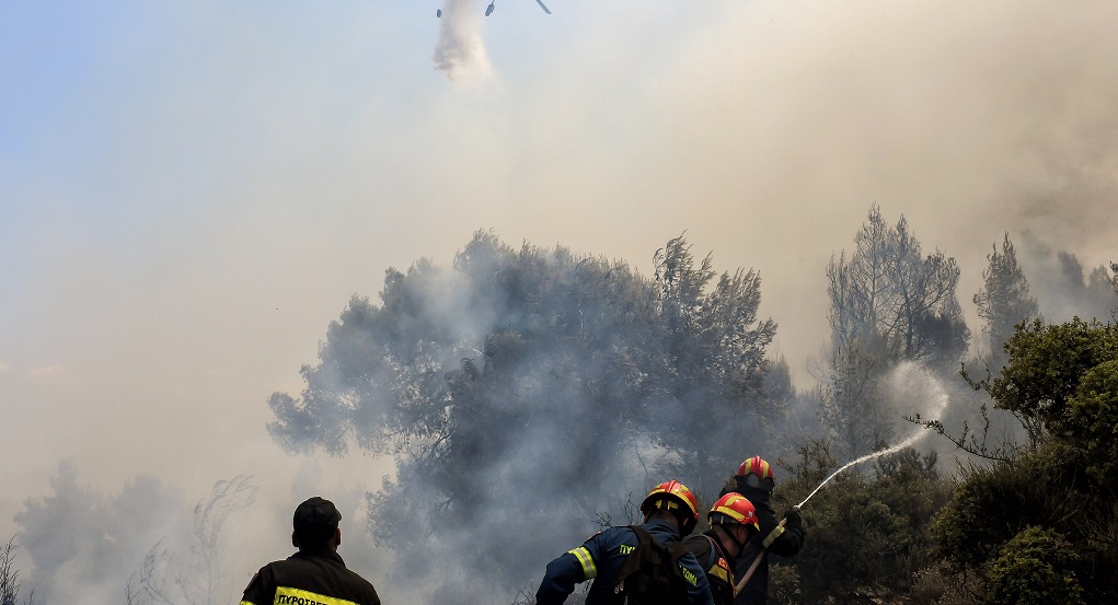 Φωτιά σε δασική έκταση στην Αίγινα – Υπό έλεγχο πυρκαγιές σε Τζια και Κεφαλονιά