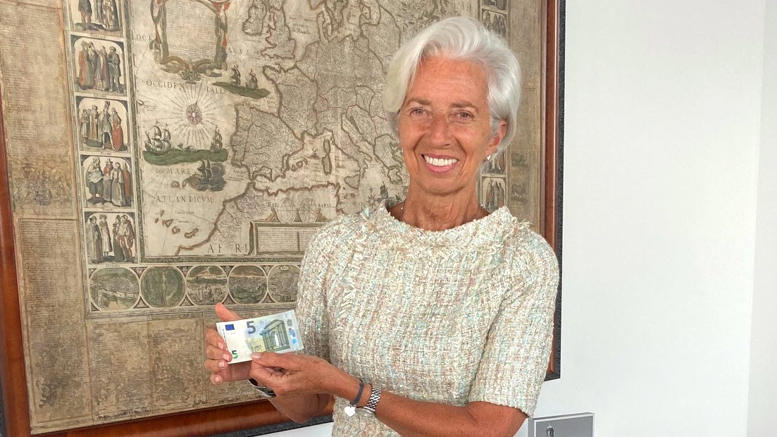 Νέα χαρτονομίσματα των 5 και 10 ευρώ με την υπογραφή της Κριστίν Λαγκάρντ