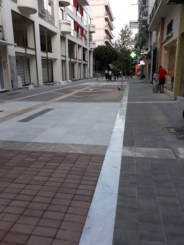 Καλαμάτα: Ολοκληρώνεται το έργο πεζοδρόμησης της οδού Ιατροπούλου