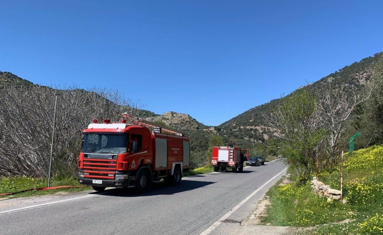 Ηράκλειο: Υπό έλεγχο η πυρκαγιά στο Αφρατί Βιάννου