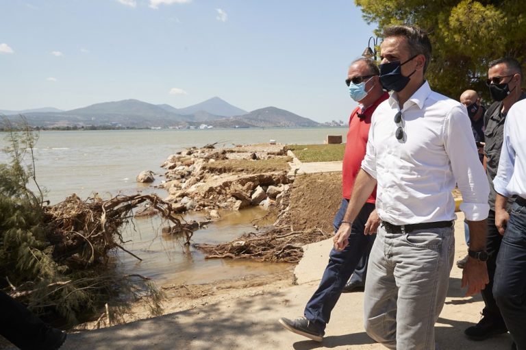Κ. Μητσοτάκης από Εύβοια: Στήριξη στους πλημμυροπαθείς –  Έκτακτη ενίσχυση € 1,2 εκ. σε 2 δήμους (video)