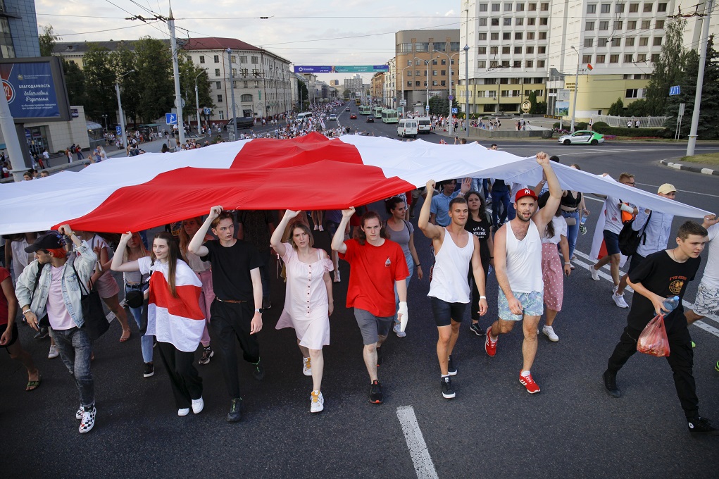 Λευκορωσία: «Πορεία για την Ελευθερία» στο Μινσκ – Διαψεύδει το ΝΑΤΟ τους ισχυρισμούς Λουκασένκο