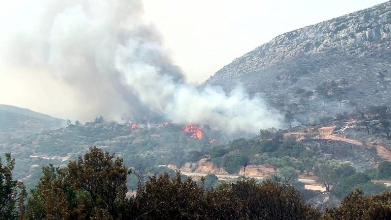 Σέρρες: Φωτιά στο Παγγαίο