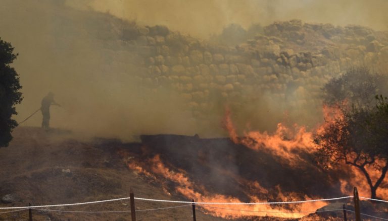 Ολυμπία: Πυρκαγιά σε αγροτική έκταση στα Άσπρα Σπίτια