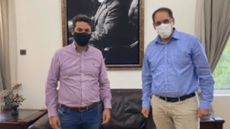 Εθιμοτυπική συνάντηση Σ. Κεφαλογιάννη – Π. Σημανδηράκη