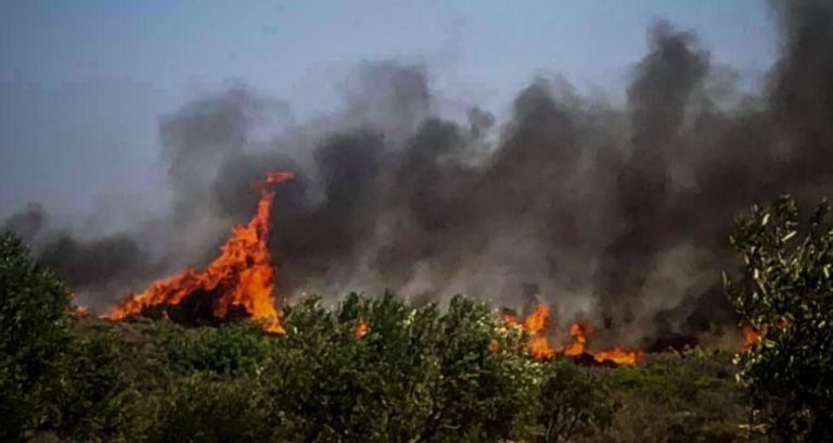 Υπό έλεγχο η φωτιά στον Πατσίδερο – Συλλήψεις για πρόκληση πυρκαγιών στο Ηράκλειο