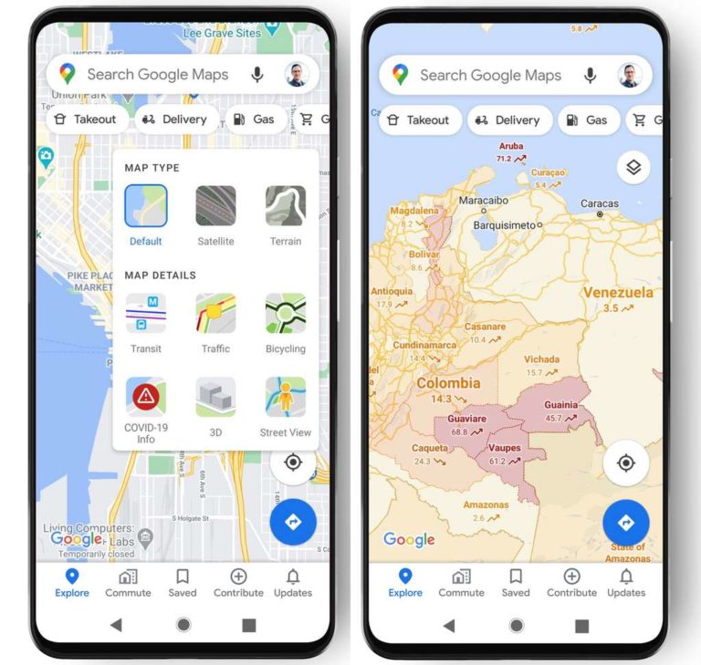 Νέα λειτουργία της Google Maps εμφανίζει τα κρούσματα του κορονοϊού ανά περιοχή