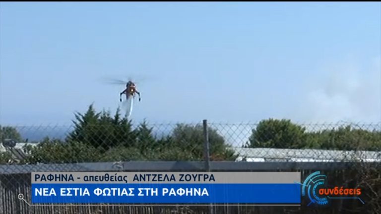 Περιορίζεται το μέτωπο της φωτιάς στην Αρτέμιδα (video)