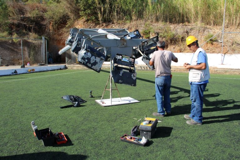 Χανιά: Αντικατάσταση προβολέων φωτισμού στο Γήπεδο της Μοναχής Ελιάς