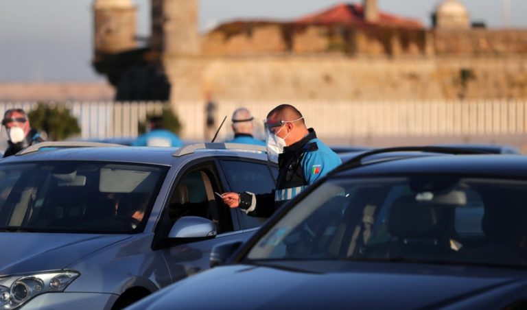 Mπλόκα για έλεγχο μετακινήσεων λόγω κορονοϊού στην Πορτογαλία