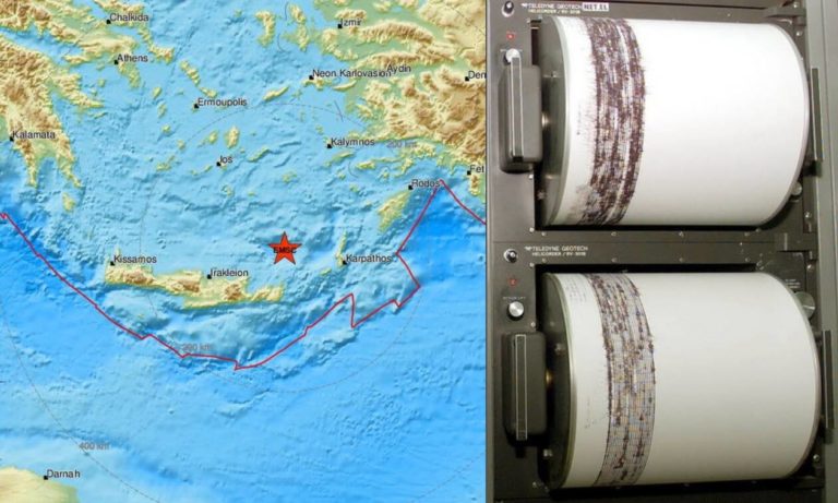 3,7 Ρίχτερ βορειοανατολικά της Σητείας