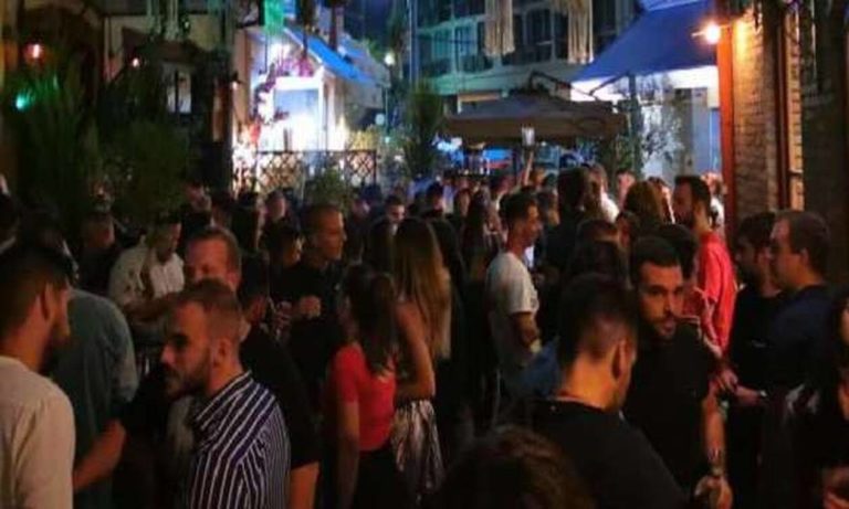 Συνωστισμός και πάλι χθες βράδυ στη Θεσσαλονίκη (video)