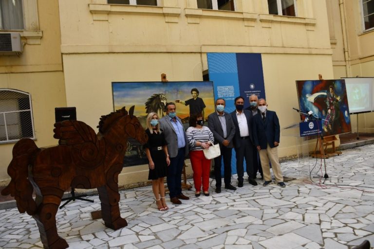 Έκθεση της συλλογής Βαρλάμη για τον Μ. Θεοδωράκη στη Βέροια