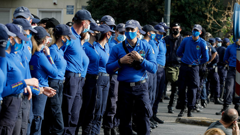 Πρώτη εμφάνιση της Ομάδας Διαχείρισης και Οριοθέτησης Συναθροίσεων στο Πολυτεχνείο